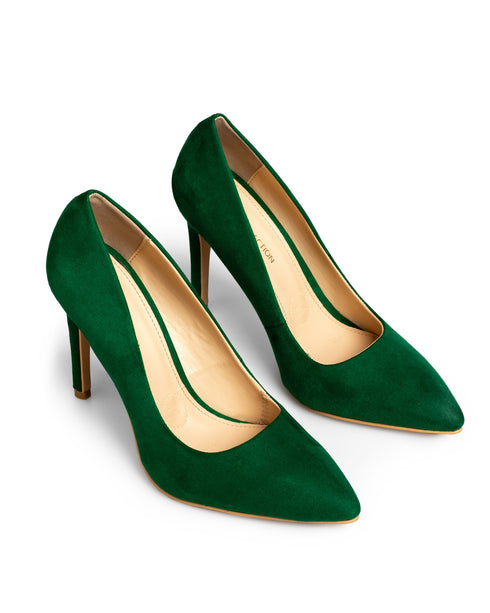 Zapatilla Tacón Verde Básica 79009